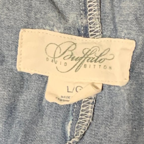 Buffalo David Bitton | Women's Denim Jean Romper Shorts - Picture 3 of 6